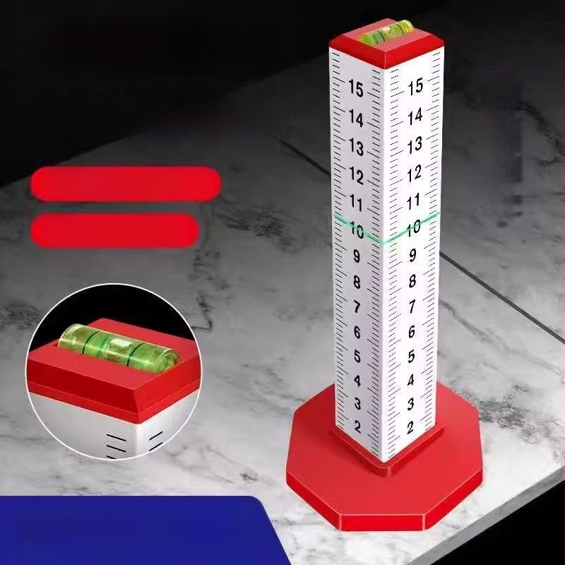 Четиристранен алуминиев сплав нивелиращ и хоризонтален позициониращ измервател за зидария и облицовка