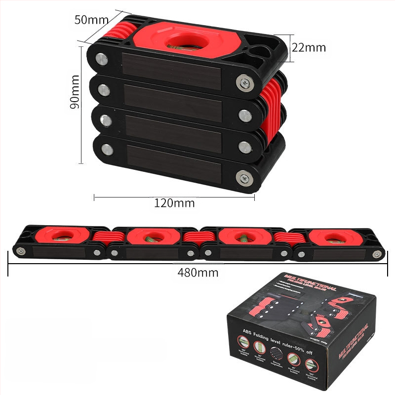 Високопрецизен сгъваем нивелир-измервател за дървообработване, магнитен ъгломер, многофункционален измервателен инструмент