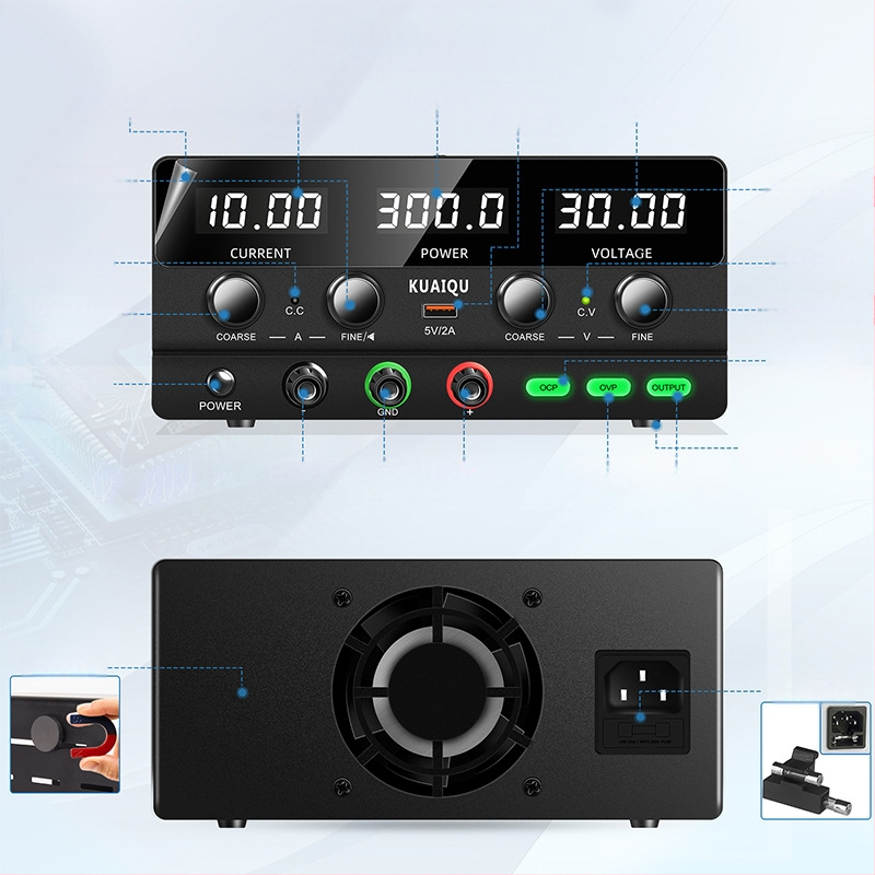 SPPS-H305 Τροφοδοτικό συνεχούς ρεύματος με ρυθμιζόμενη έξοδο, 240W, εύρος τάσης έως 30V/60V/100V