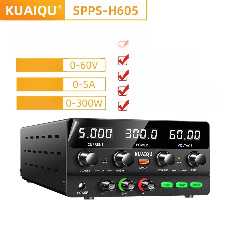 SPPS-H305 Τροφοδοτικό συνεχούς ρεύματος με ρυθμιζόμενη έξοδο, 240W, εύρος τάσης έως 30V/60V/100V