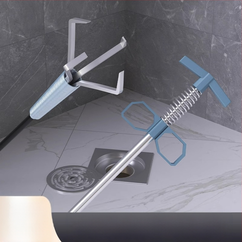 Keturių dantų WC atkimšėjas – buitinis kanalizacijos įrankis, PP + nerūdijantis plienas, išleistas 2022 m. ruduo