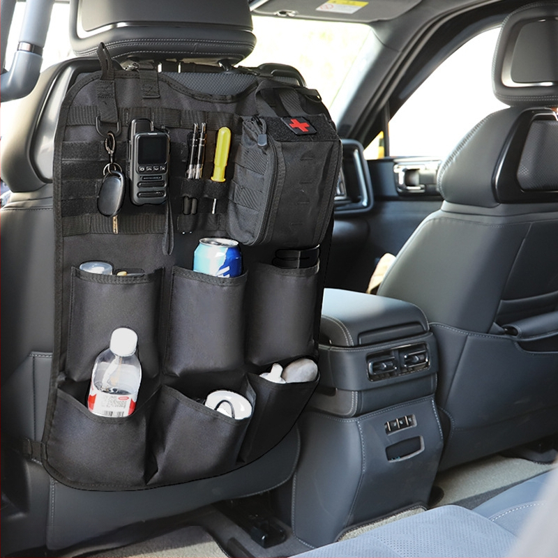 Torba za pohranu iza stražnjeg sjedala — višefunkcionalni unutarnji organizator, platno, prilagodljiv, licencirano za privatnu oznaku