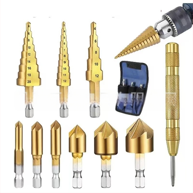 26-частен комплект дърводелски свредла: пагода свредло, центровач, дърводелско триостро свредло