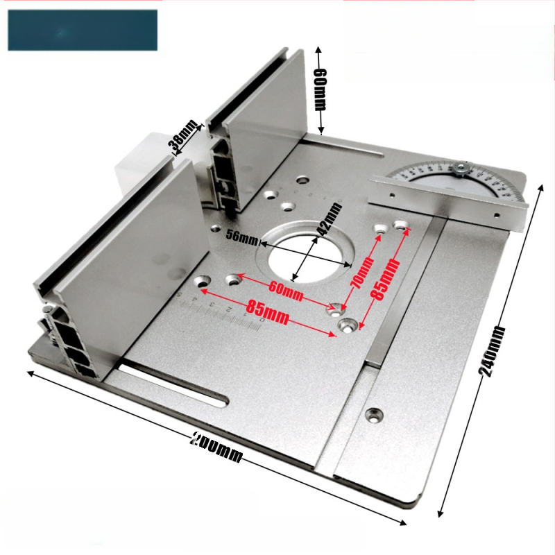 Двуфункционална маса за фрезоване и довършване с капак, алуминиева сплав, обърната платка