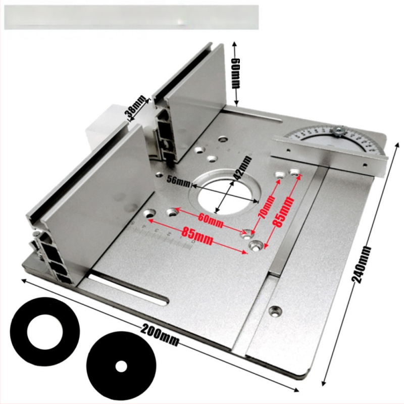 Двуфункционална маса за фрезоване и довършване с капак, алуминиева сплав, обърната платка