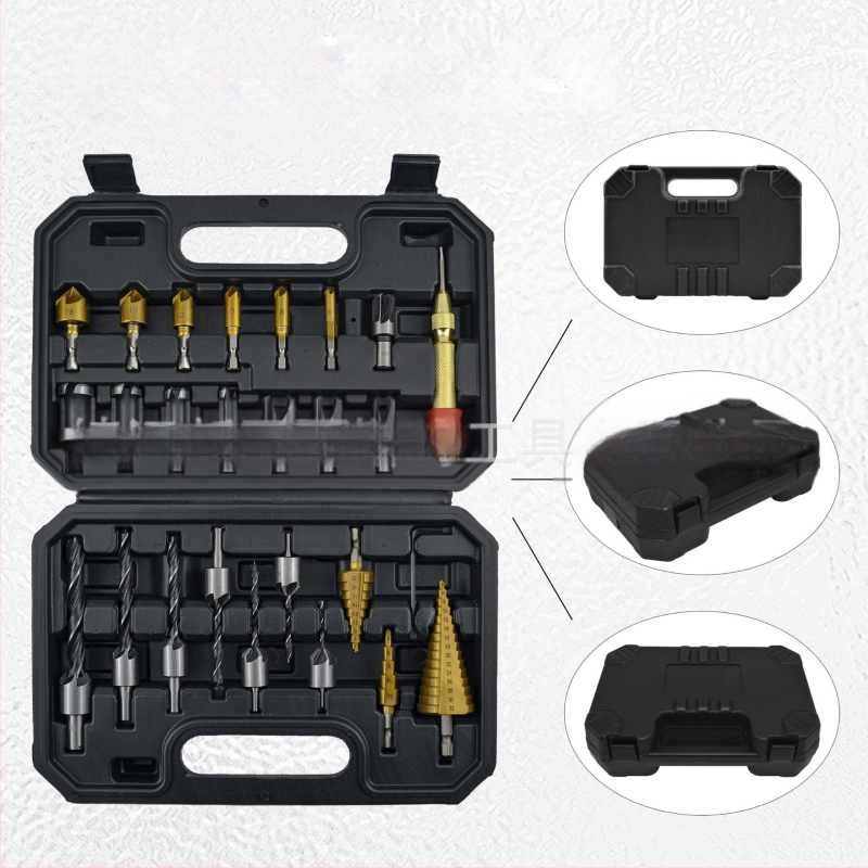 26-частен комплект битове за дървообработване: фаскиращи битове, центриращ удар и пагода битове