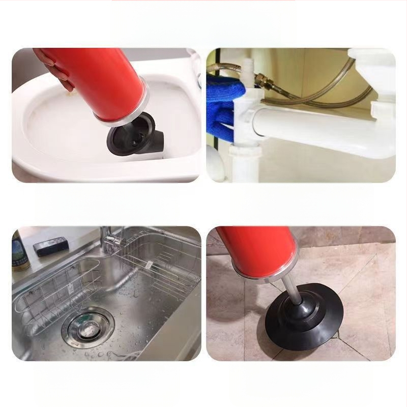 Alat za pročišćavanje kanalizacije s zračnim pritiskom, PVC kućište, visokoučinkovit dredžer, lagana aluminijska konstrukcija, automatsko čišćenje cijevi