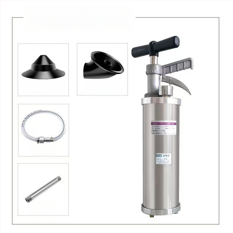 Alat za pročišćavanje kanalizacije s zračnim pritiskom, PVC kućište, visokoučinkovit dredžer, lagana aluminijska konstrukcija, automatsko čišćenje cijevi