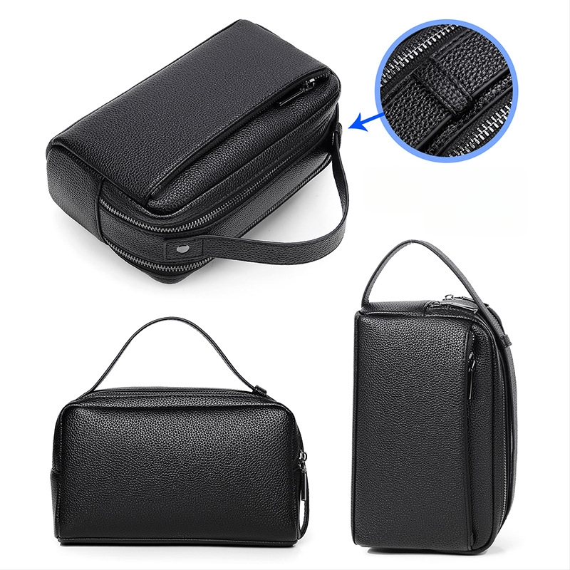 Clutch de bărbați – material PU, impermeabil, ultra-ușor, rezistent la uzură, design monocrom pentru utilizare zilnică (PU; impermeabil; ultra-ușor; rezistent la uzură; monocrom)