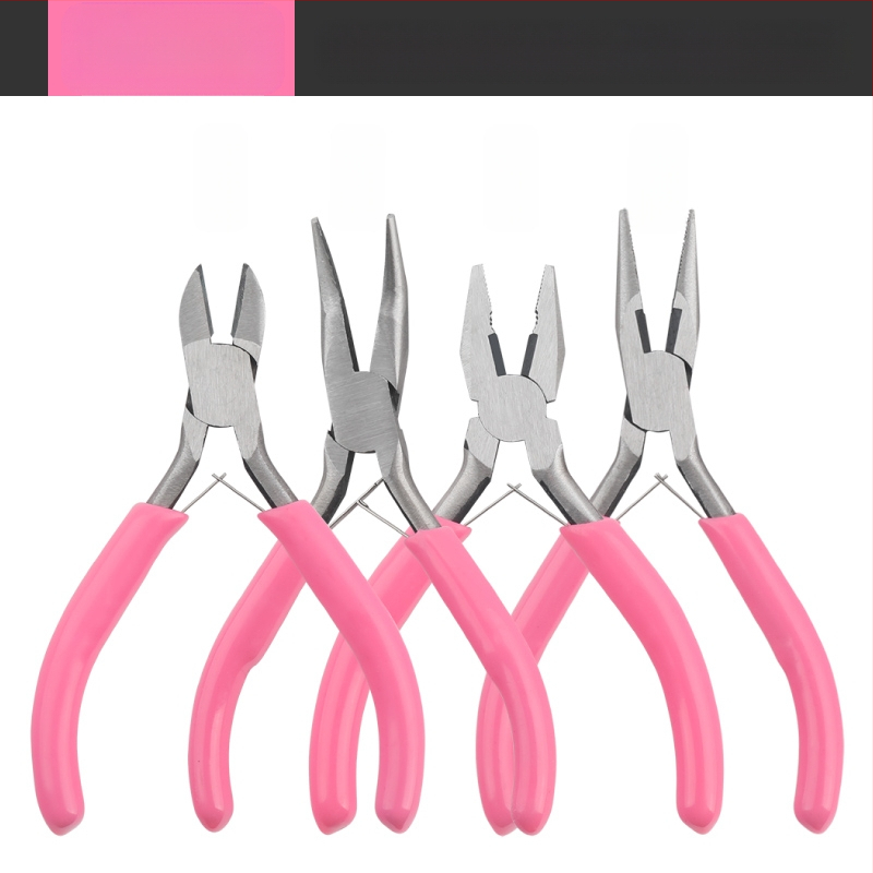 Ръчно изработени клещи за бижута – комплект за DIY домашна употреба, мини клещи с остър нос и наклонена глава за нанизване на мъниста