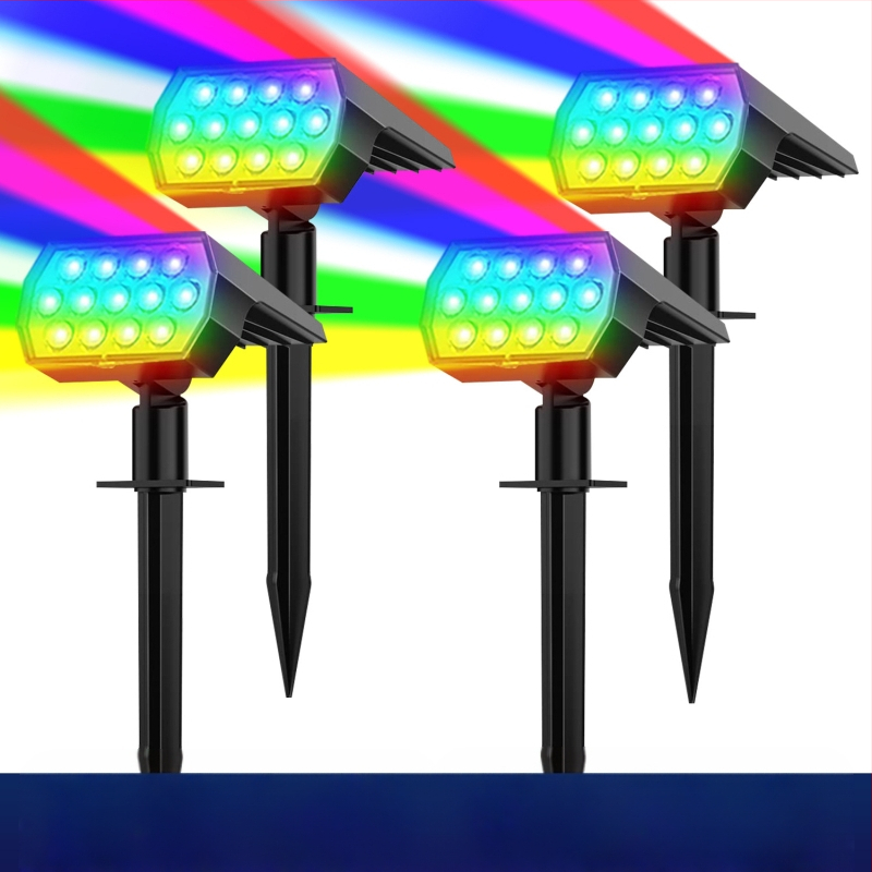 Napelemes gyeplámpa kültéri IP65 vízálló, 2W fényforrás, CE tanúsítvány, geometriai/absztrakt stílus, 6-12 órás folyamatos világítás