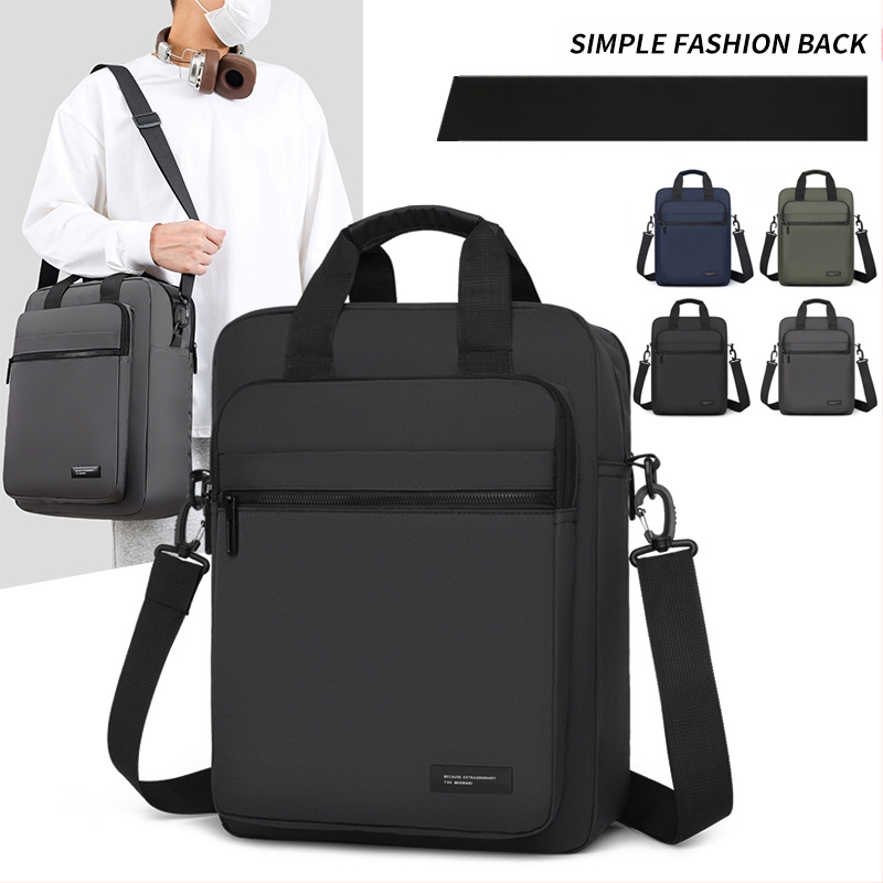 Ανδρική τσάντα ώμου, στυλ δρόμου, ύφασμα Oxford, επένδυση από πολυεστέρα, σχεδίαση μείωσης βάρους