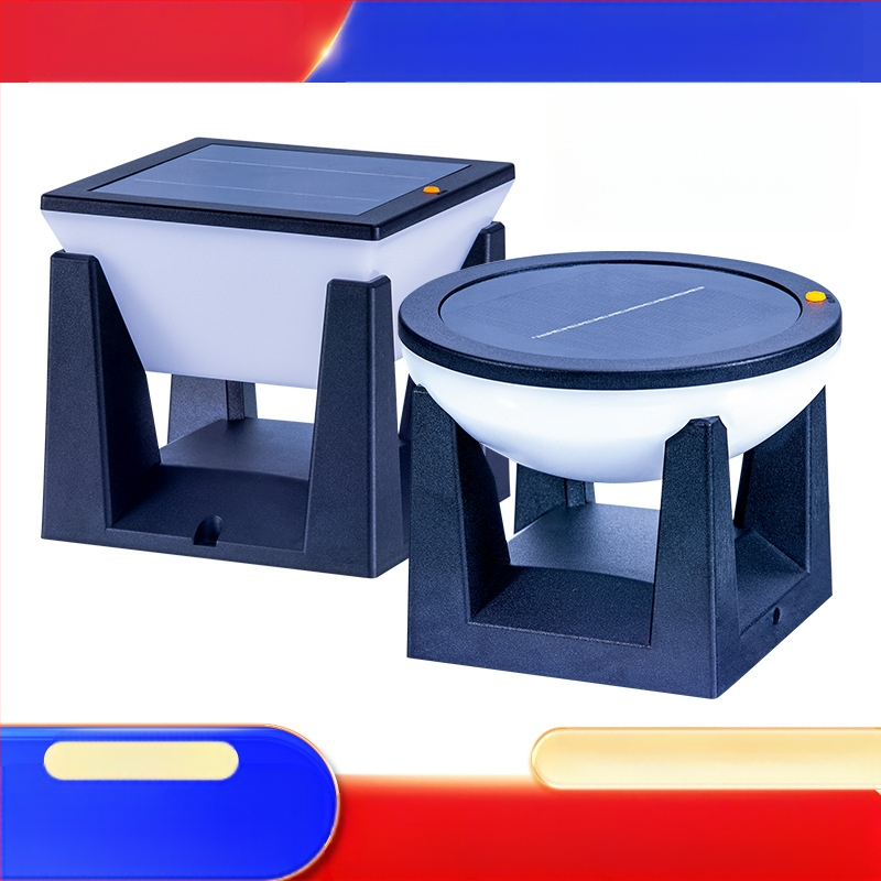 Соларна външна лампа за градина и двор, IP65 защита, LED светлинен източник, мощност 1W, напрежение 3.7V, време на осветяване 6–12 ч