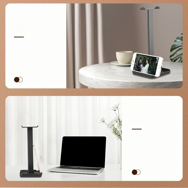 Asztali állvány fejhallgatók, telefonok és táblagépekhez – Bracket z1 modell, OEM feldolgozás, 1 év garancia