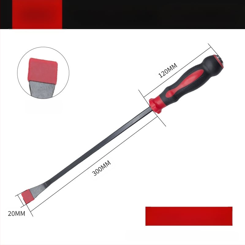 Otthoni használatra szánt többfunkciós crowbar készlet – szénacélból, szigetelt markolatokkal, speciálisan alakított kampó, hegyes tűhegy