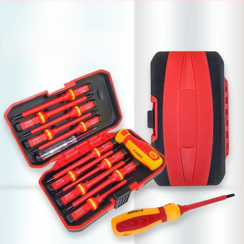 Изолиран 13-частов набор отверток – хром-ванадиева стомана, Pengye Hardware, модел 6136