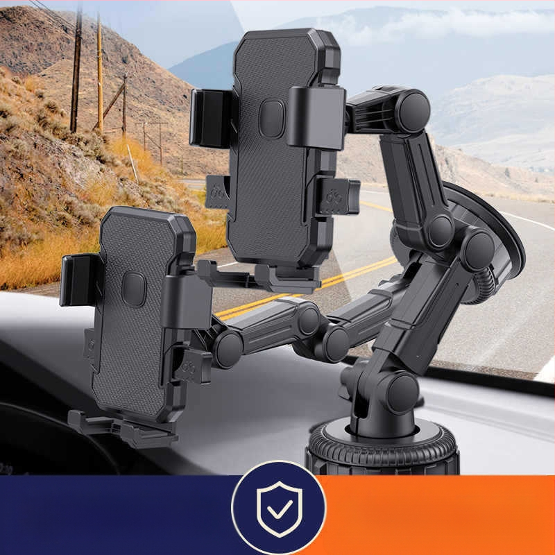 Универсален държач за телефон и навигация за автомобил с вакуумна основа за табло — Yiyi