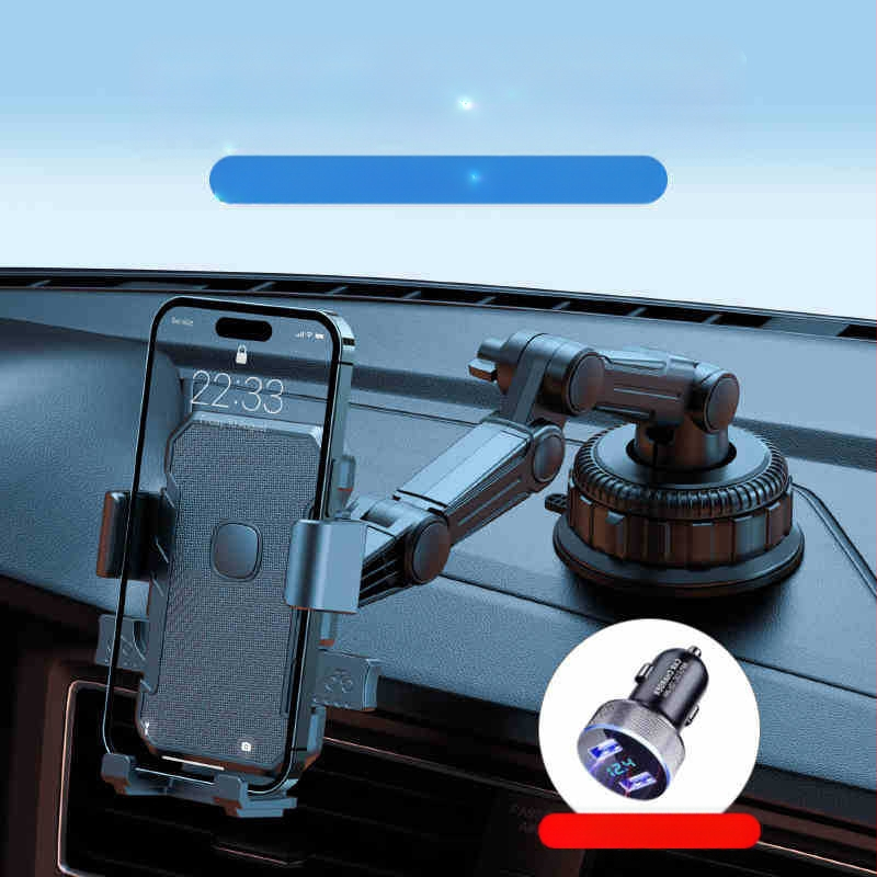 Универсален държач за телефон и навигация за автомобил с вакуумна основа за табло — Yiyi