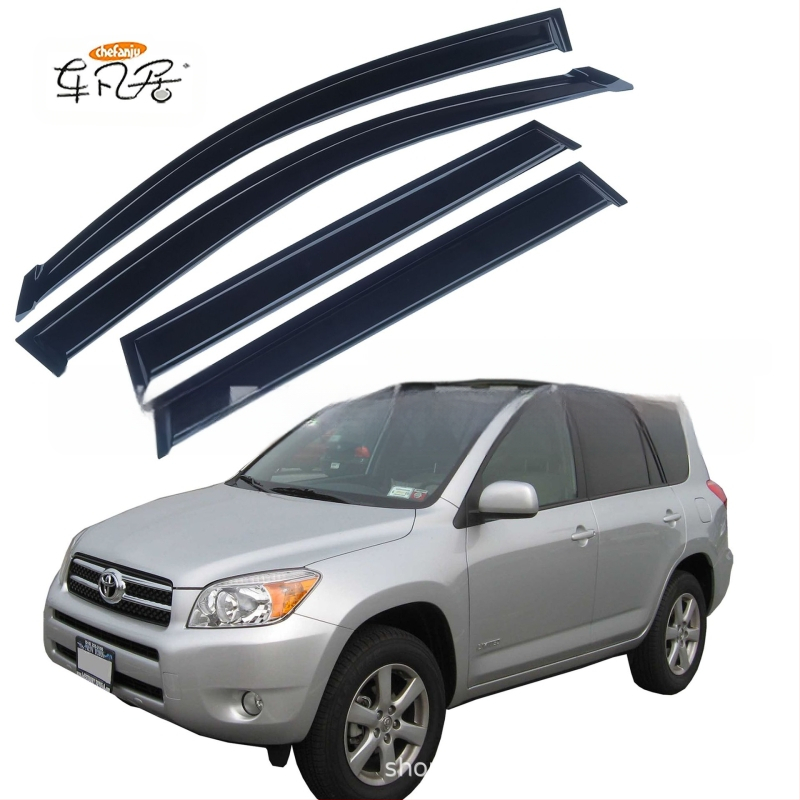 RAV-4-hez acryl esővédő pajzs, ragasztásos telepítés, kompatibil a 1994–2023-as modellekkel, 4 darabos csomag