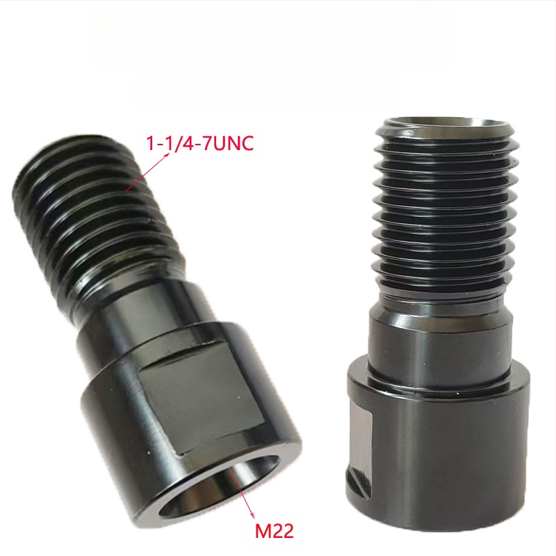 ZUXLA Адаптери за нишки за rhinestone: M22 към 1-1/4-7 и M16 към 1-1/4-7, 40Cr стомана