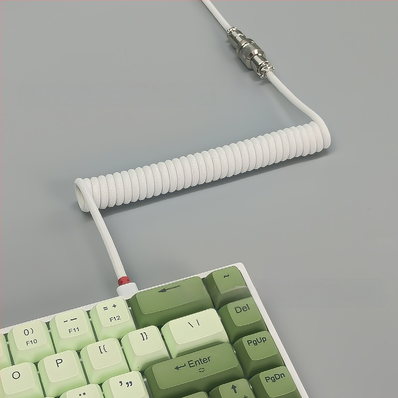 Kabl za tipkovnicu s avionijskim konektorom, spiralni bakreni vod, duljina 1.5 m, niklirano, OEM dostupno