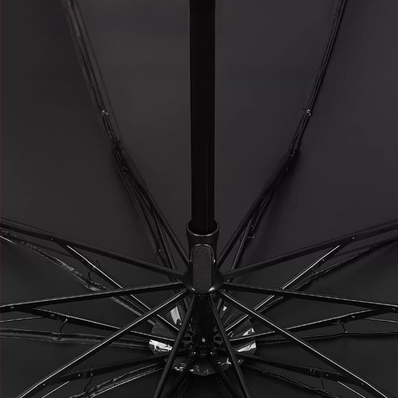 Ruoyu saulės skėtis su 10 plieno rėmų, UPF > 50, 190T audinys su vinilo danga, rankinis atidarymas uždarymas, sulankstomas