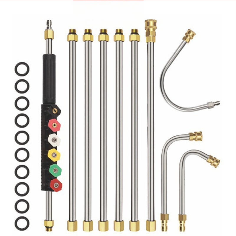 Produžna šipka za glavu visokotlačnog perača, od nehrđajućeg čelika (Vrsta: produžni; Materijal: nehrđajući čelik; Primjena: pranje automobila, čišćenje klima uređaja)