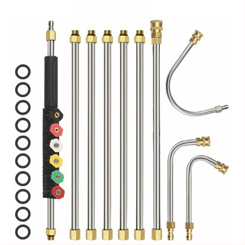 Produžna šipka za glavu visokotlačnog perača, od nehrđajućeg čelika (Vrsta: produžni; Materijal: nehrđajući čelik; Primjena: pranje automobila, čišćenje klima uređaja)