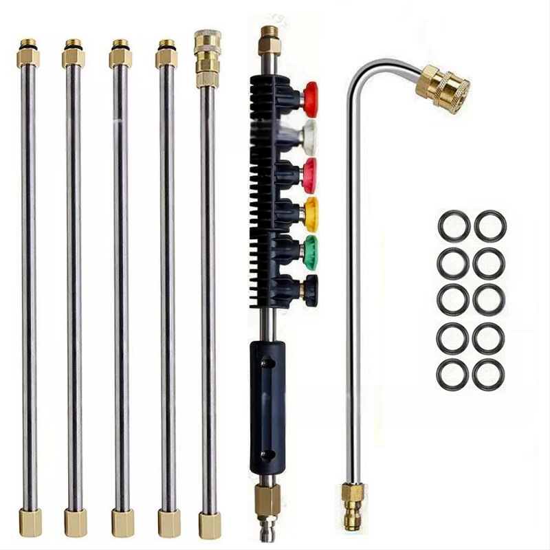 Produžna šipka za glavu visokotlačnog perača, od nehrđajućeg čelika (Vrsta: produžni; Materijal: nehrđajući čelik; Primjena: pranje automobila, čišćenje klima uređaja)