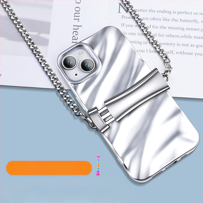 Lančić za mobitel od metala, prilagodljiv metalni kaiš, elektroplatirani završetak, unisex