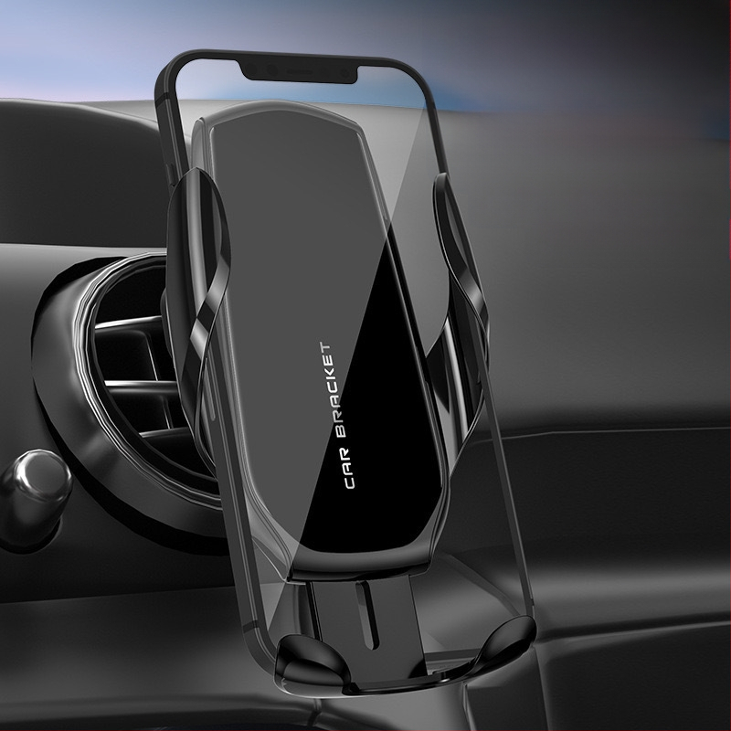 Automobilio telefono laikiklis oro išmetimo angai, gravitacinis stabilizatorius navigacijai, snap-on montavimas, be maitinimo (Snap-on montavimas; Oro išleidimo anga; Gravitacinis stabilizavimas; Navigacijai)