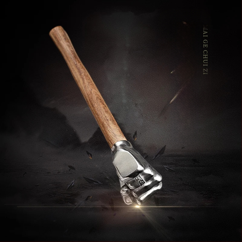 Lodesveida āmurs ar nerūsējoša tērauda galvu un koka rokturi, 0.2 kg