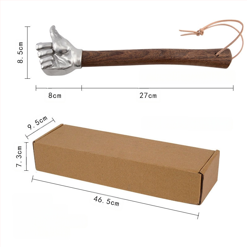 Lodesveida āmurs ar nerūsējoša tērauda galvu un koka rokturi, 0.2 kg
