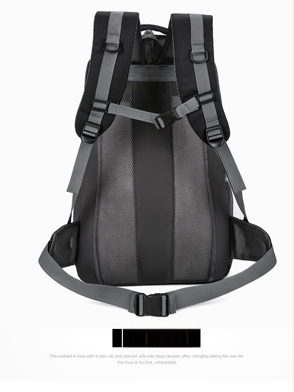 Σακίδιο πεζοπορίας, unisex, πολυεστέρας, καμπύλες ιμάνες ώμου, για υπαίθρια αθλήματα, στυλ χαλαρού ταξιδιού