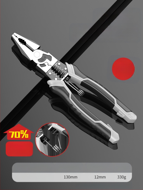 Заключващи клещи за електротехници, мултифункционални, индустриално качество, комплект