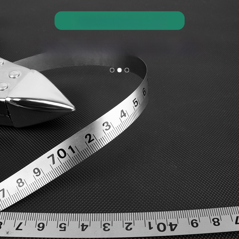 Nerūdijančio plieno rėminė matavimo juosta statybvietei su laikikliu