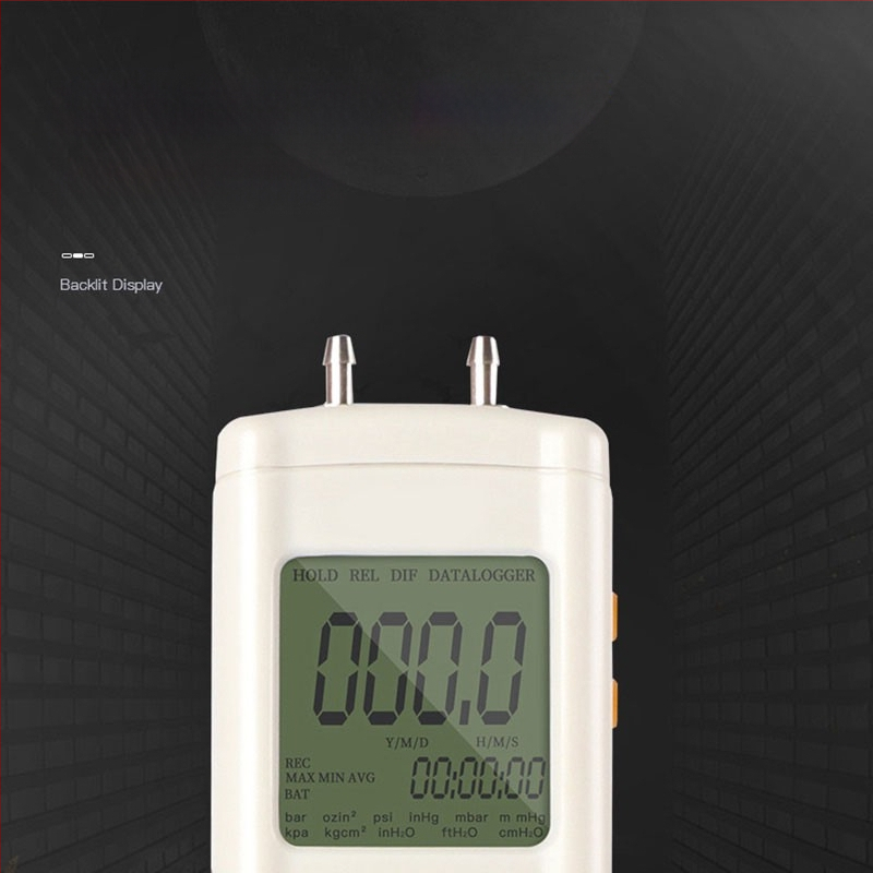 Xinsite HT-1890 Diferencialinis slėgio matuoklis, Skaitmeninis mikrodiferencinis matuoklis, Automobilių remontui, Vakuuminis matuoklis