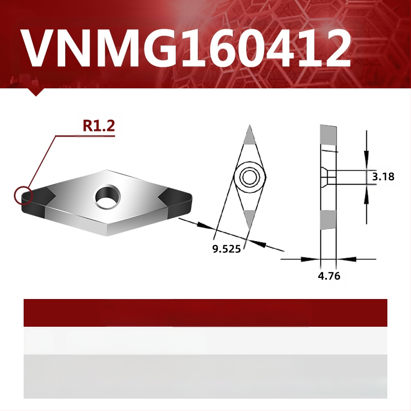 CBN CNC sukamasis peilis VNMG160404/08/12 – NC pjovimo įrankis