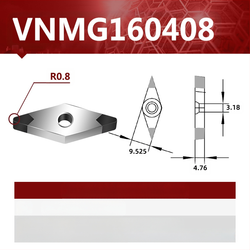 CBN CNC sukamasis peilis VNMG160404/08/12 – NC pjovimo įrankis