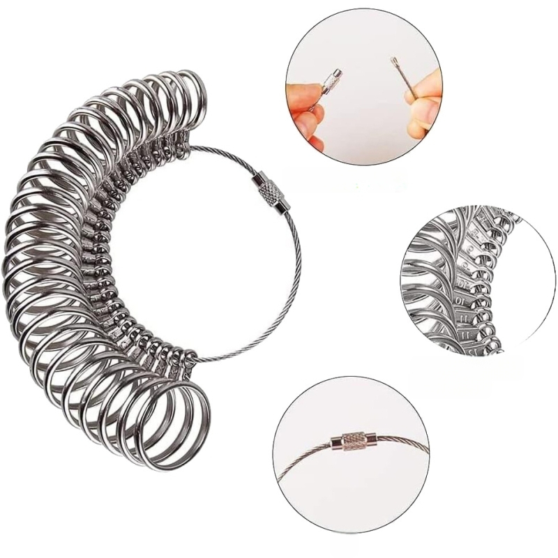 US комплект за измерване на пръстени с измервателни пръчки CNSTZBC, модел HXF3300014, тегло 410 g