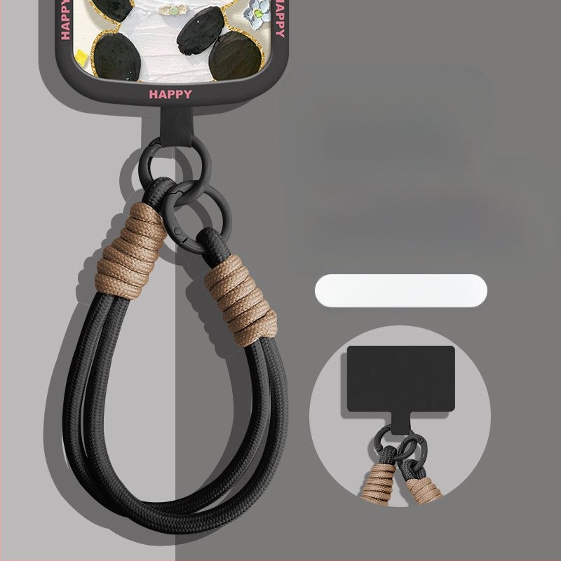 Ланярд за мобилен телефон с найлонов плетен шнур, марка Wooani, творчески стил, декоративна висулка