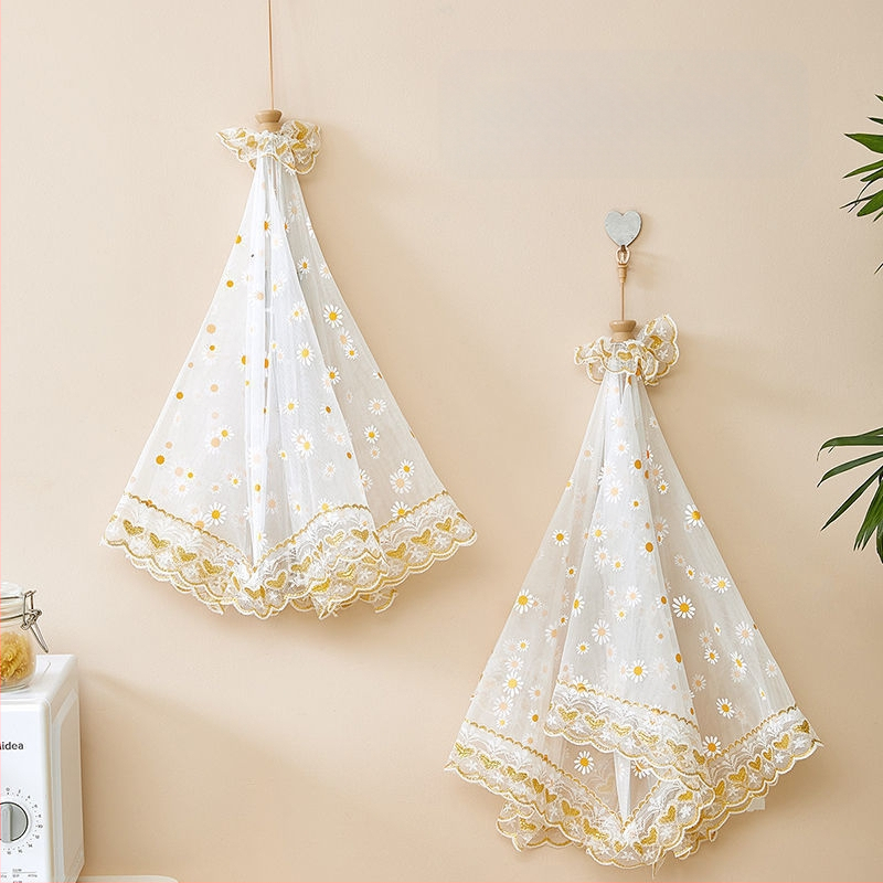 Stačiakampis sulankstomas tinklinis dangtelis maistui ir daržovėms – nuo musių, dulkių, virtuvės