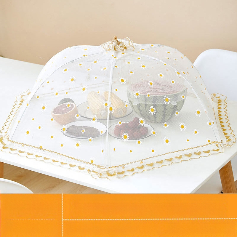 Stačiakampis sulankstomas tinklinis dangtelis maistui ir daržovėms – nuo musių, dulkių, virtuvės