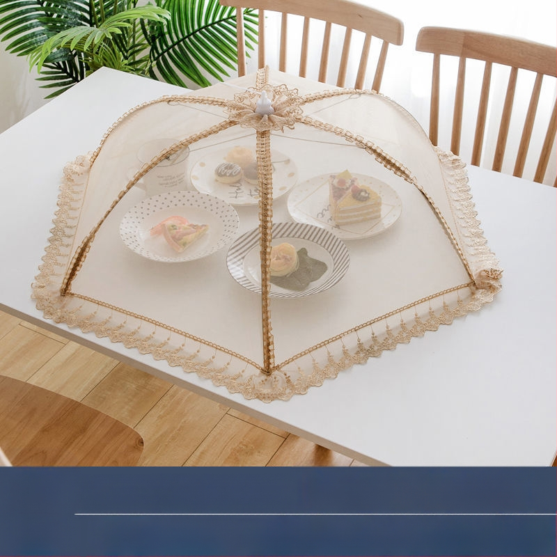 Stačiakampis sulankstomas tinklinis dangtelis maistui ir daržovėms – nuo musių, dulkių, virtuvės