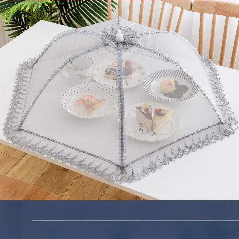 Stačiakampis sulankstomas tinklinis dangtelis maistui ir daržovėms – nuo musių, dulkių, virtuvės