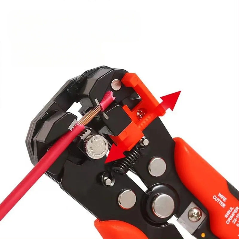 Električarski alat za skidanje izolacije s automatskim rezanjem, četverozub i trozub, ravna glava, težina 0,362 kg, marka Shandong Sike Tools