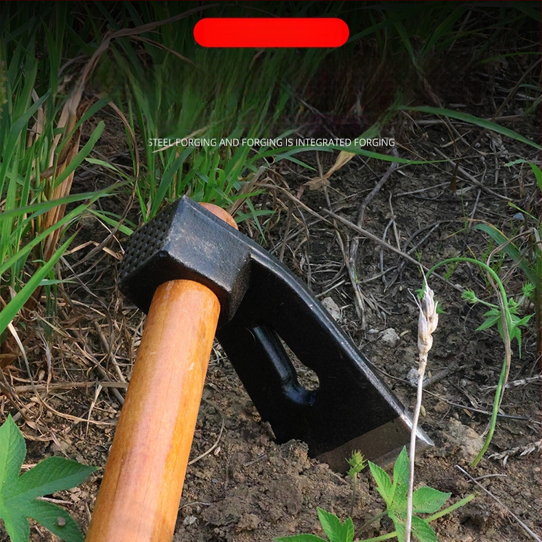 Sodo kastu iš mangano plieno, viso plieno tvirta konstrukcija, sustiprinta, žemės ūkiui, dvigubo naudojimo, skirta kasinėti žieminius bambuko ūglius