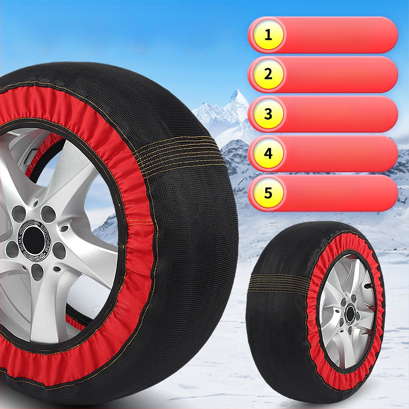 Peace and Peace téli gumi zoknik — csúszásmentes textil, testreszabható speciális autókhoz, súly 1–1,5 kg