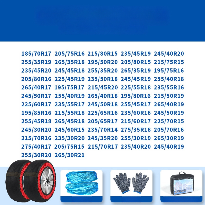 Peace and Peace téli gumi zoknik — csúszásmentes textil, testreszabható speciális autókhoz, súly 1–1,5 kg