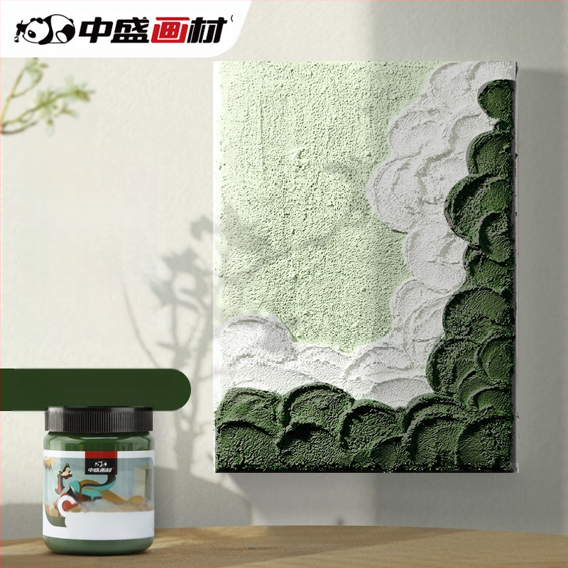 Zhongsheng Painting Material tekstūru gleznošanai pigmentu komplekts, polipropilēna pamats, 300 ml tilpums, 36 pudelēs kastē, IP atļauja mākslas radīšanai